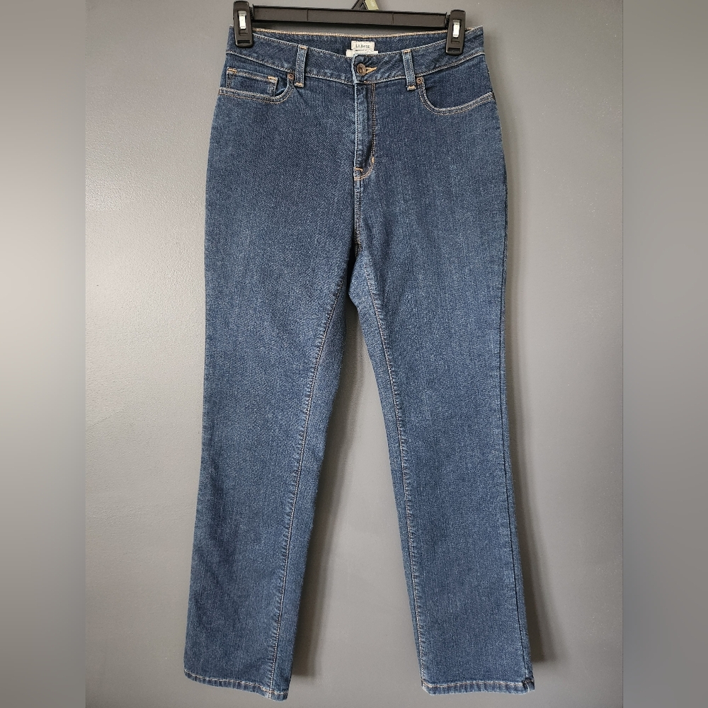 Ll Bean Women's Lined Insulated Jeans 10 MT Medium Tall Excellent Condition